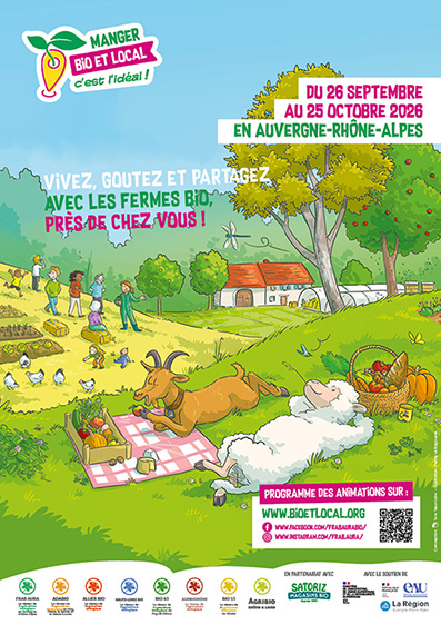 Affiche manger bio et local
